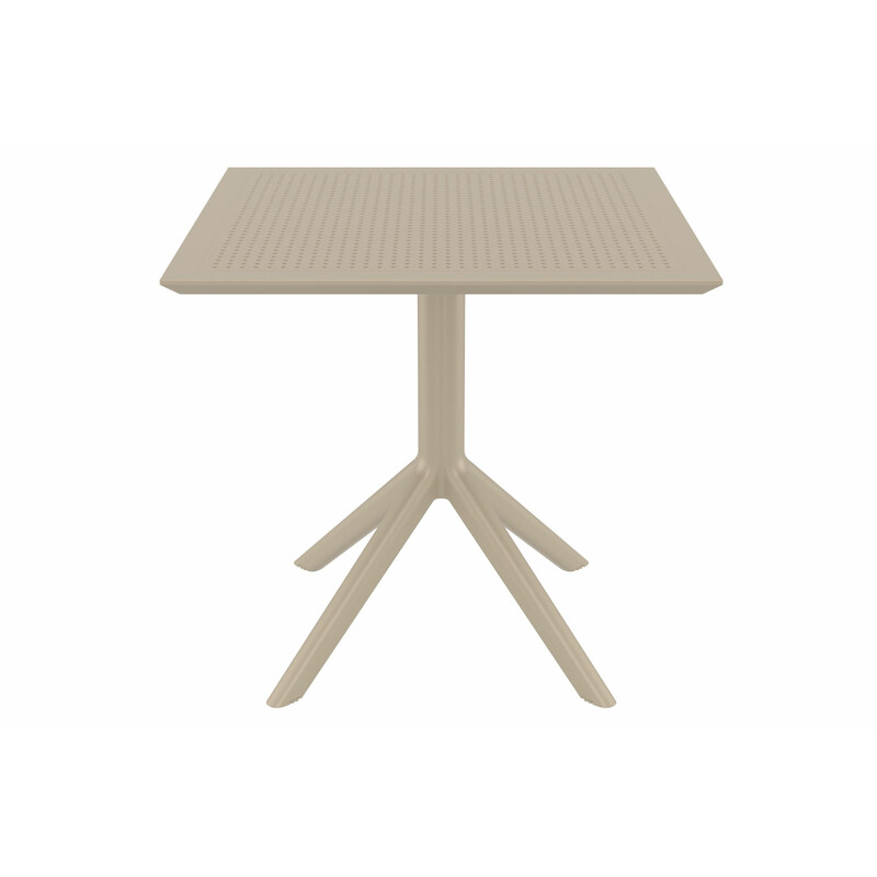 Sky 80 moderne vandtæt bord til indendørs og udendørs brug 80x80 cm