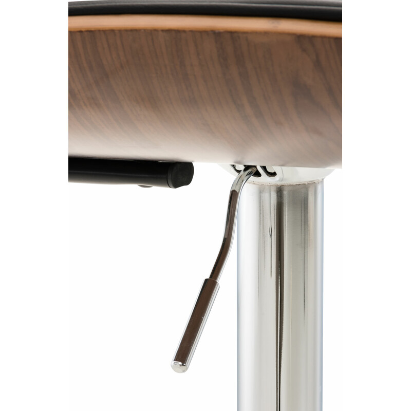 Stilfuld justerbar barstol med ergonomisk ryglæn fodstøtte og kromramme