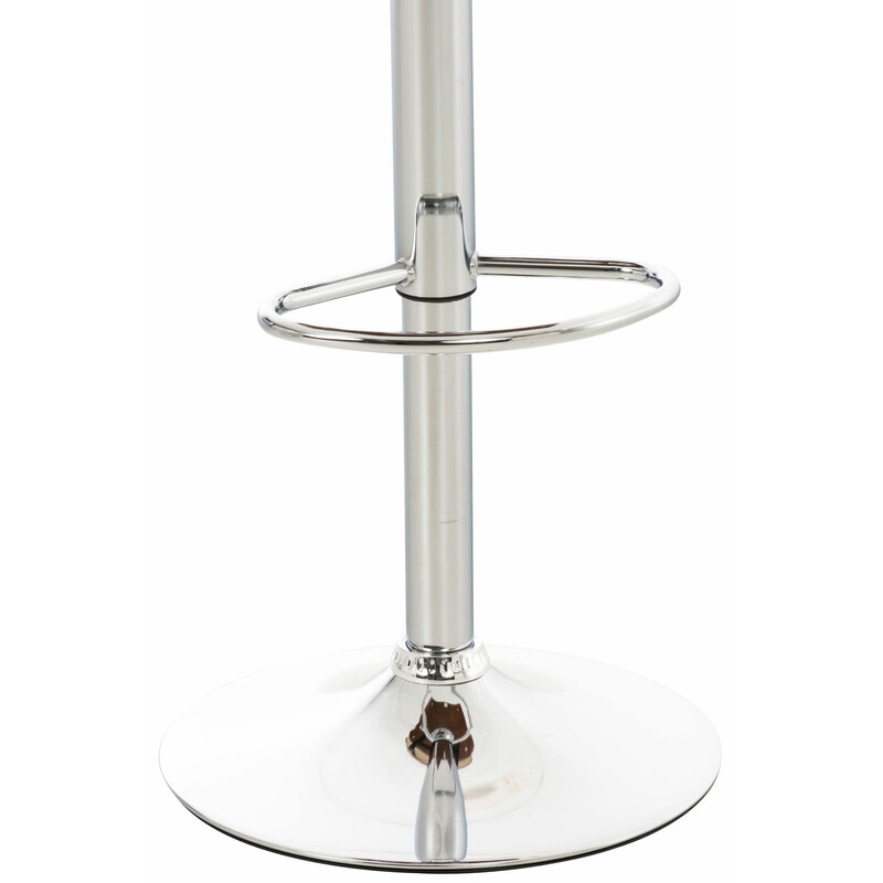 Stilfuld justerbar barstol med ergonomisk ryglæn fodstøtte og kromramme