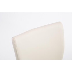 Justerbar kunstlæder barstol med høj ryg fodstøtte og gasløft