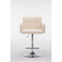 Los Angeles justerbar barstol med kunstlæder fodstøtte og 360° drejning