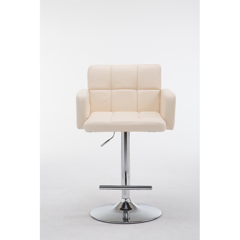 Los Angeles justerbar barstol med kunstlæder fodstøtte og 360° drejning