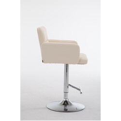 Los Angeles justerbar barstol med kunstlæder fodstøtte og 360° drejning