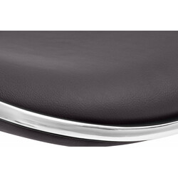 Shanghai barstol i kunstlæder med højdejustering fodstøtte og 360 graders drejning