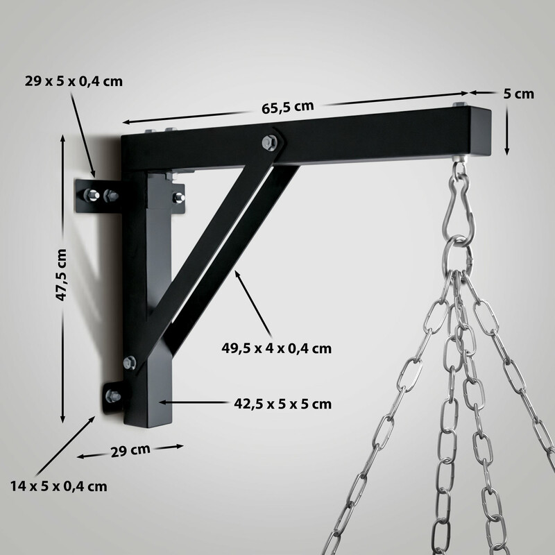 Stærkt vægmonteret boksesæk beslag til hjemmegym 150 kg