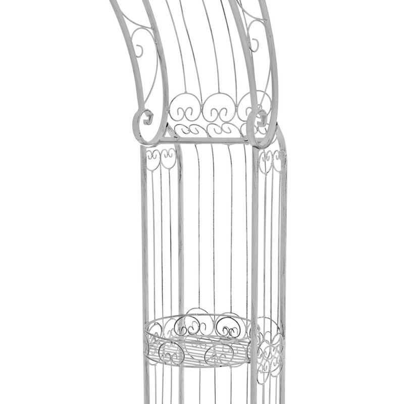 Alessia rosebue af pulverlakeret jern 239,5 cm høj