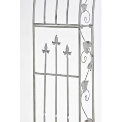 Elegant roseskue pulverlakeret jern 247,5 cm til haven