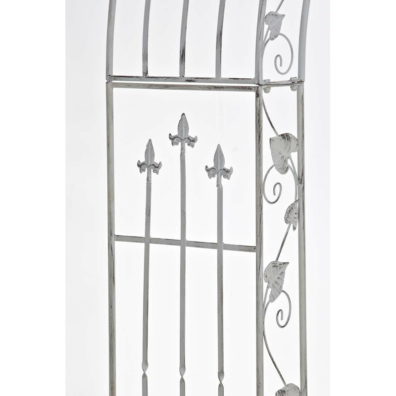 Elegant roseskue pulverlakeret jern 247,5 cm til haven