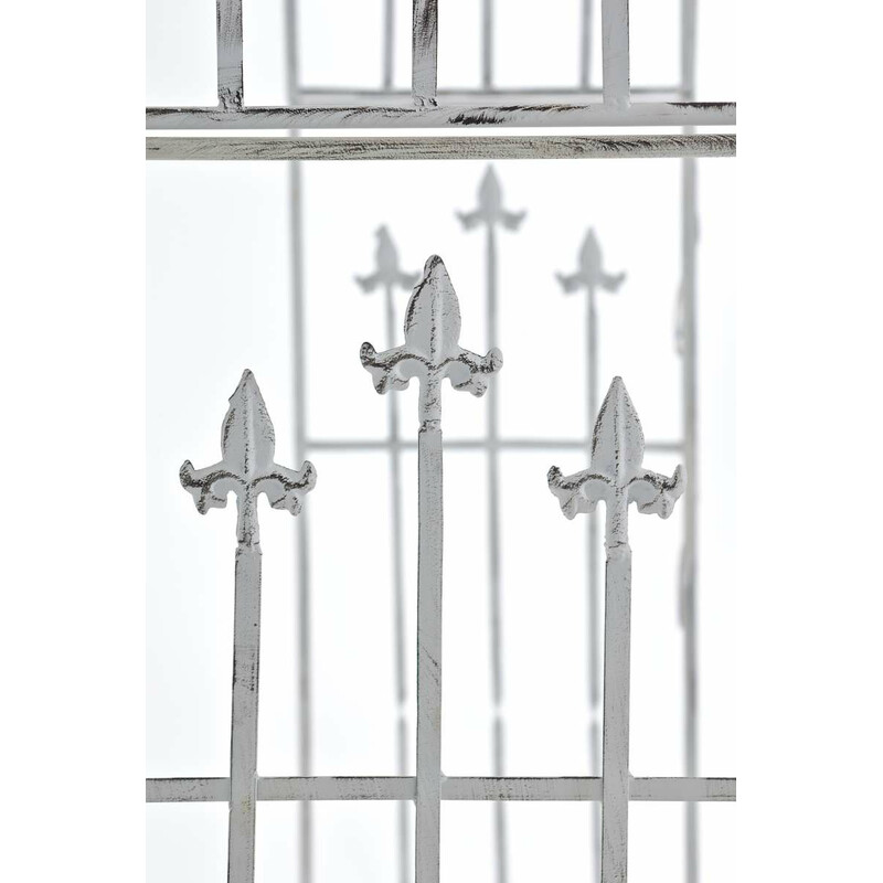 Elegant roseskue pulverlakeret jern 247,5 cm til haven