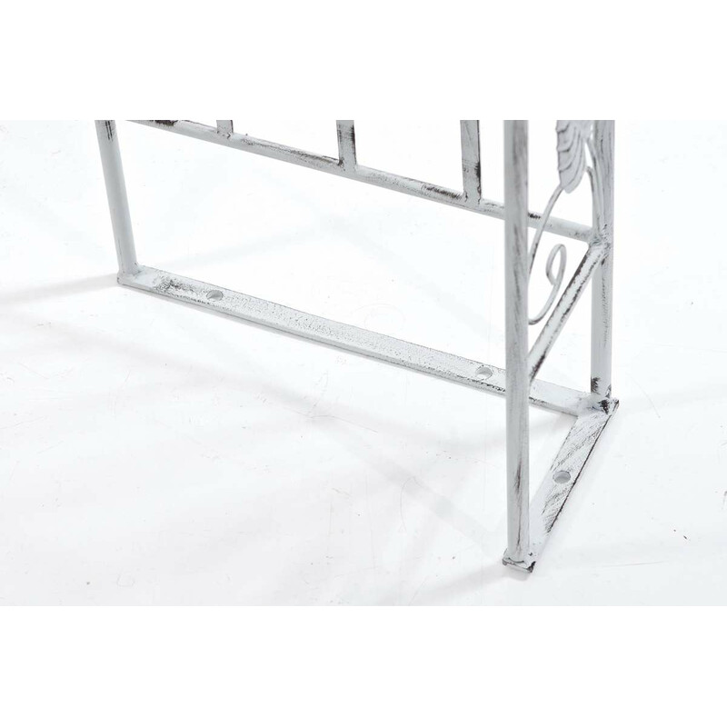 Elegant roseskue pulverlakeret jern 247,5 cm til haven