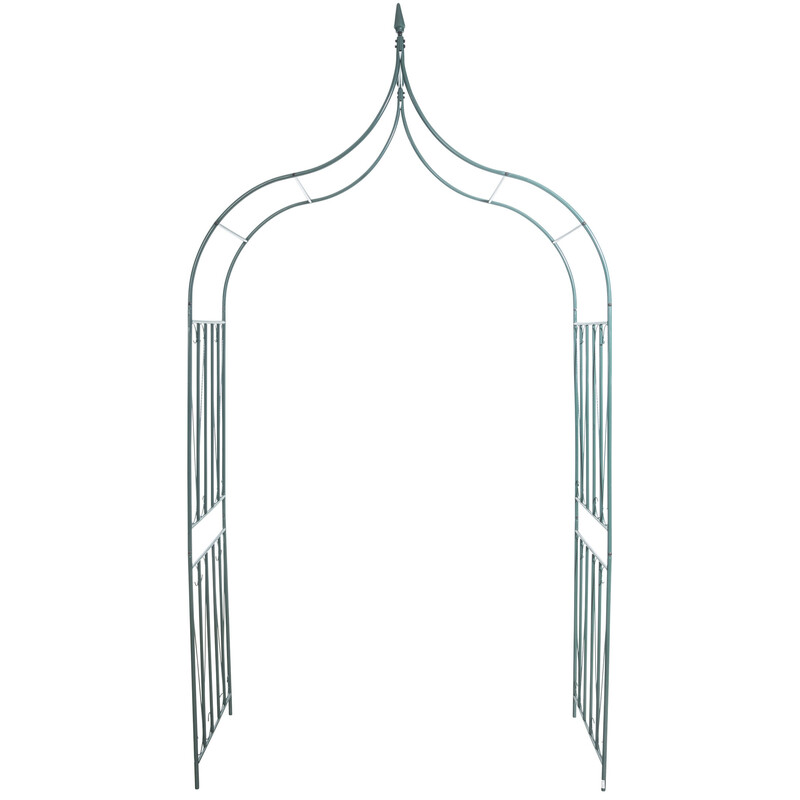 Elegant 60'er rosebue i holdbart metal til klatreplanter 215 cm