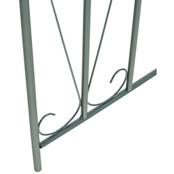 Elegant 60'er rosebue i holdbart metal til klatreplanter 215 cm