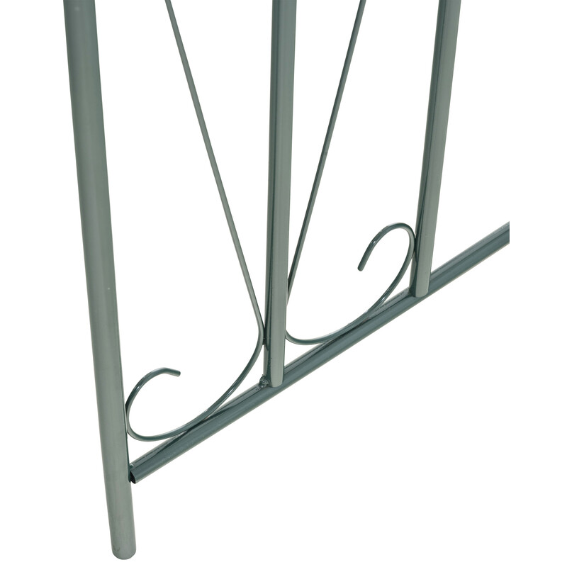 Elegant 60'er rosebue i holdbart metal til klatreplanter 215 cm