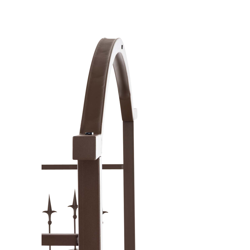 Elegant jern rosenbue til port 220 cm højde 130 cm bred