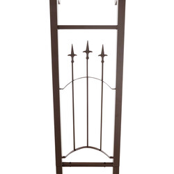 Elegant jern rosenbue til port 220 cm højde 130 cm bred