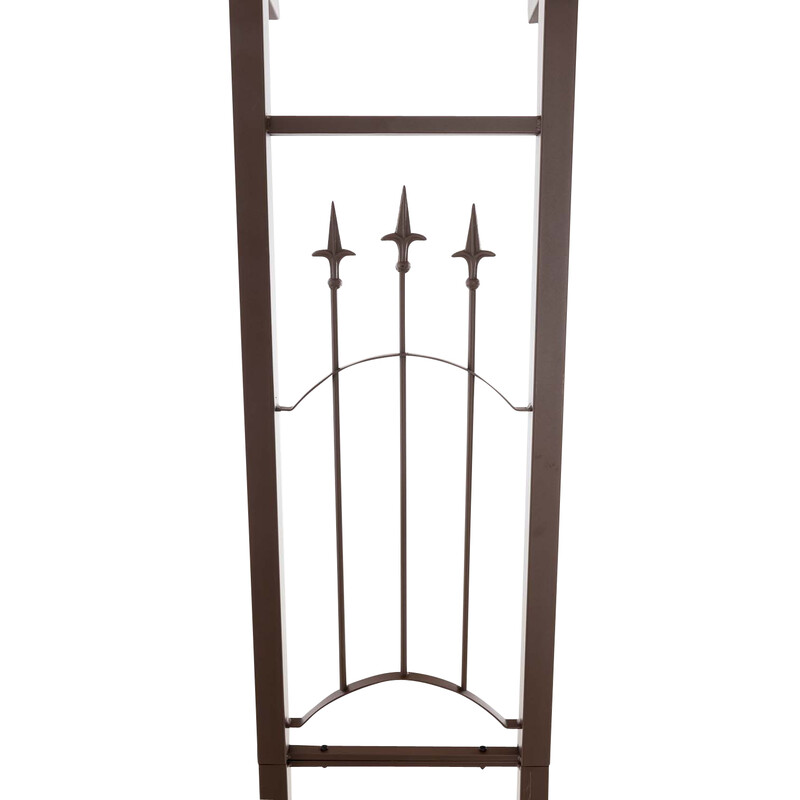 Elegant jern rosenbue til port 220 cm højde 130 cm bred