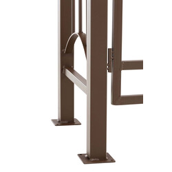 Elegant jern rosenbue til port 220 cm højde 130 cm bred