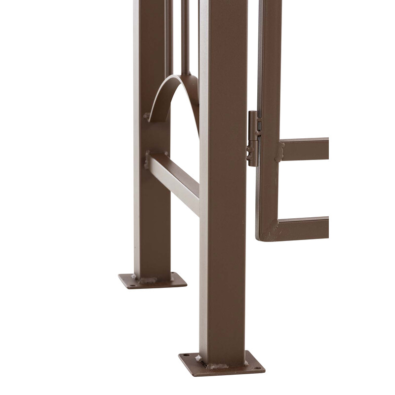 Elegant jern rosenbue til port 220 cm højde 130 cm bred