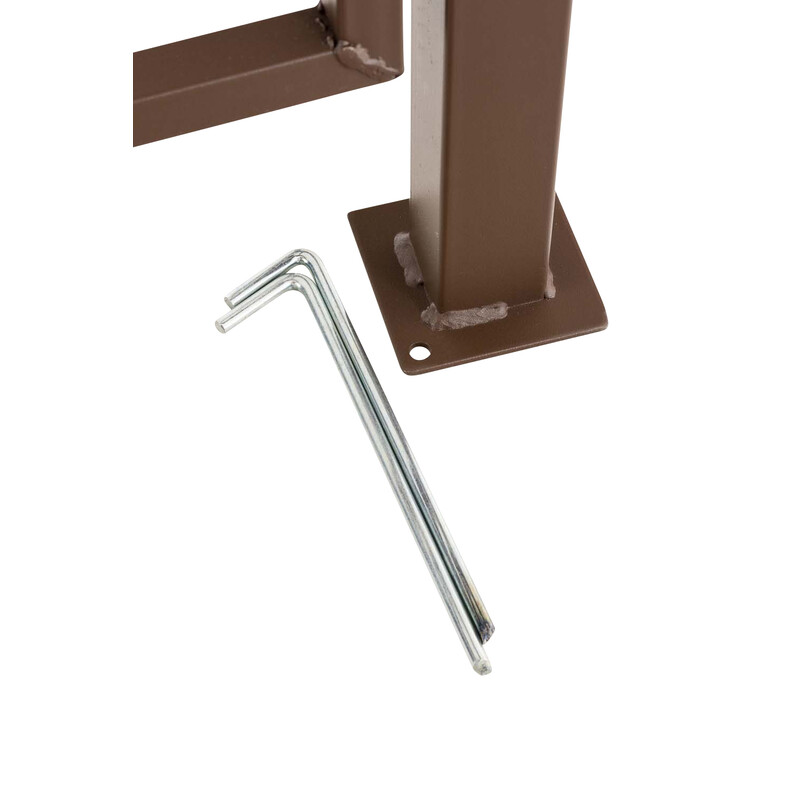 Elegant jern rosenbue til port 220 cm højde 130 cm bred