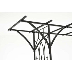 Elegant rosebue i massiv jern til haven og arrangementer 235 cm