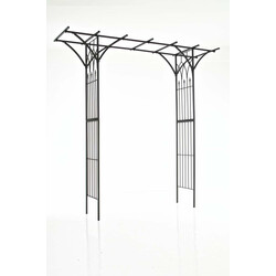 Elegant rosebue i massiv jern til haven og arrangementer 235 cm