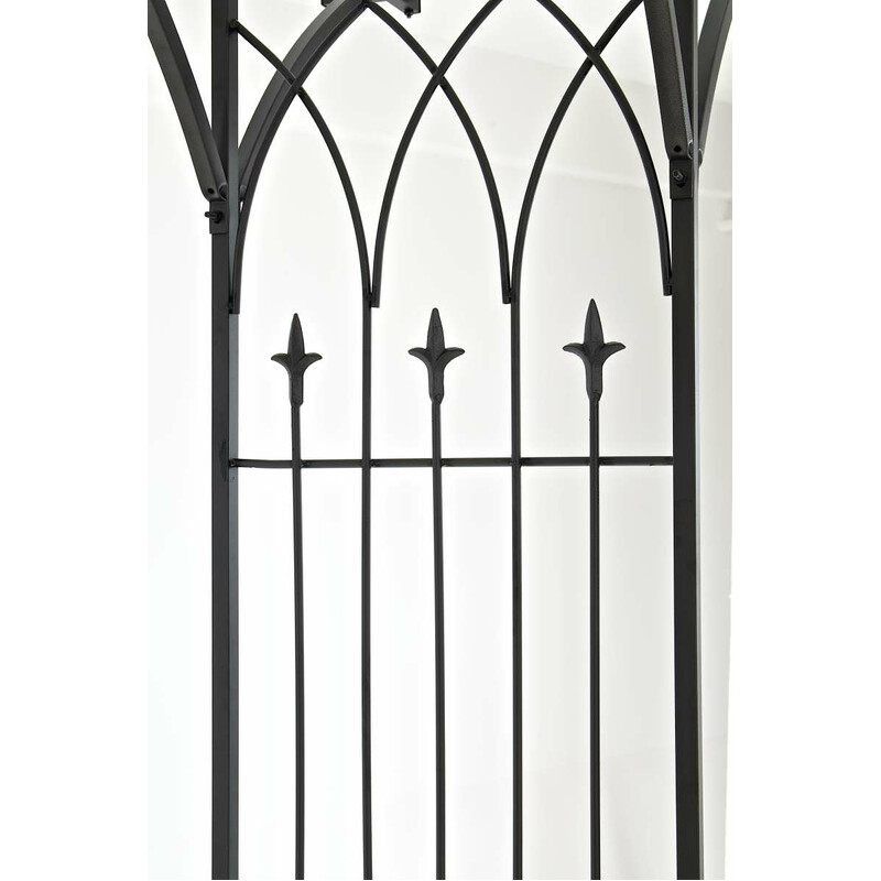 Elegant rosebue i massiv jern til haven og arrangementer 235 cm