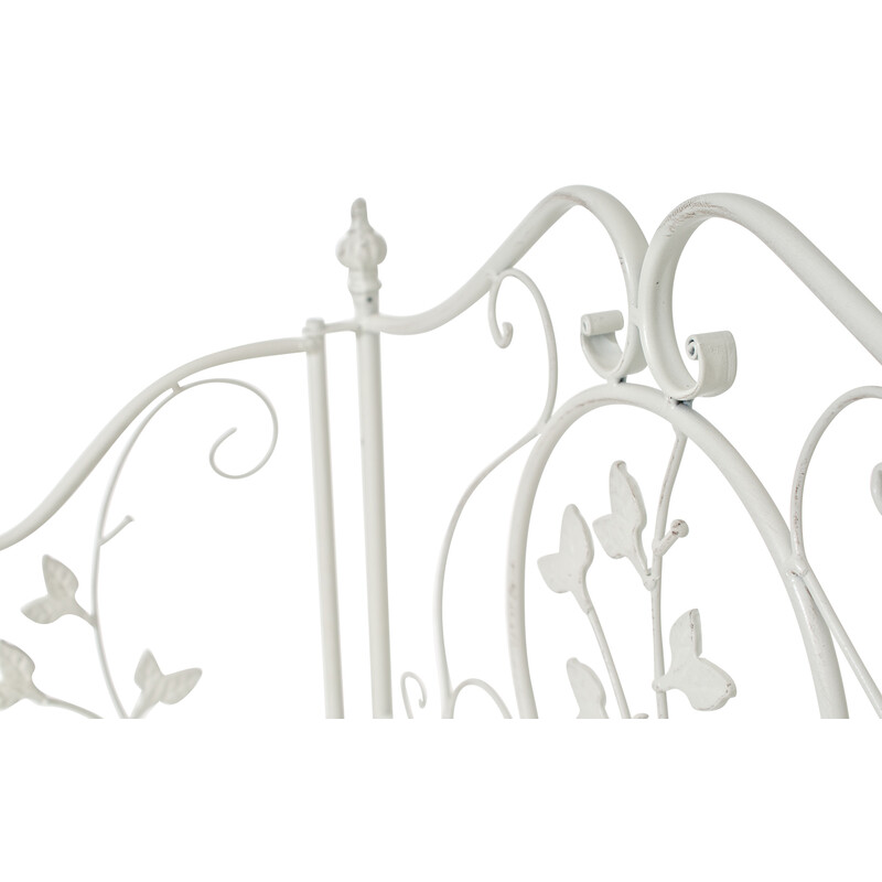 Robust sammenklappelig pulvermalet malerstil jernhylde med 4 hylder 158 cm