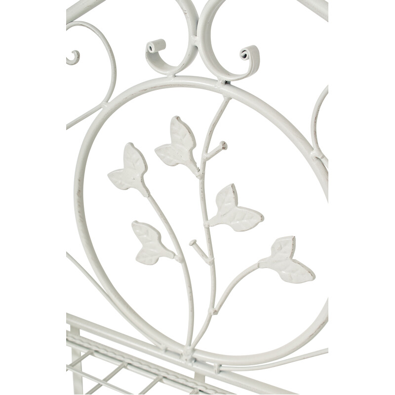 Robust sammenklappelig pulvermalet malerstil jernhylde med 4 hylder 158 cm