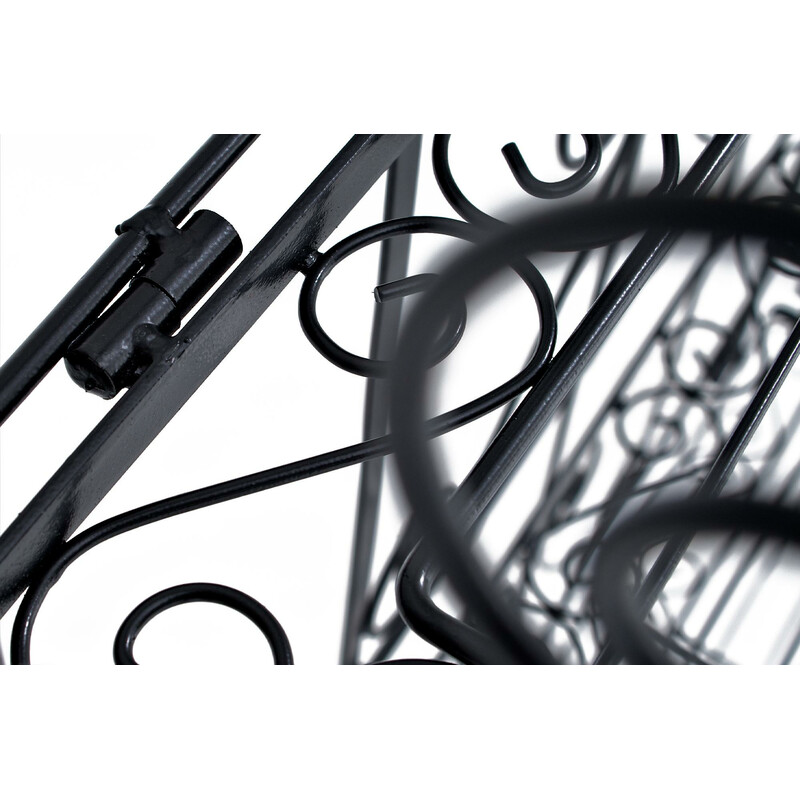 Sammenklappelig stående metalhylde med fem niveauer til indendørs og udendørs brug