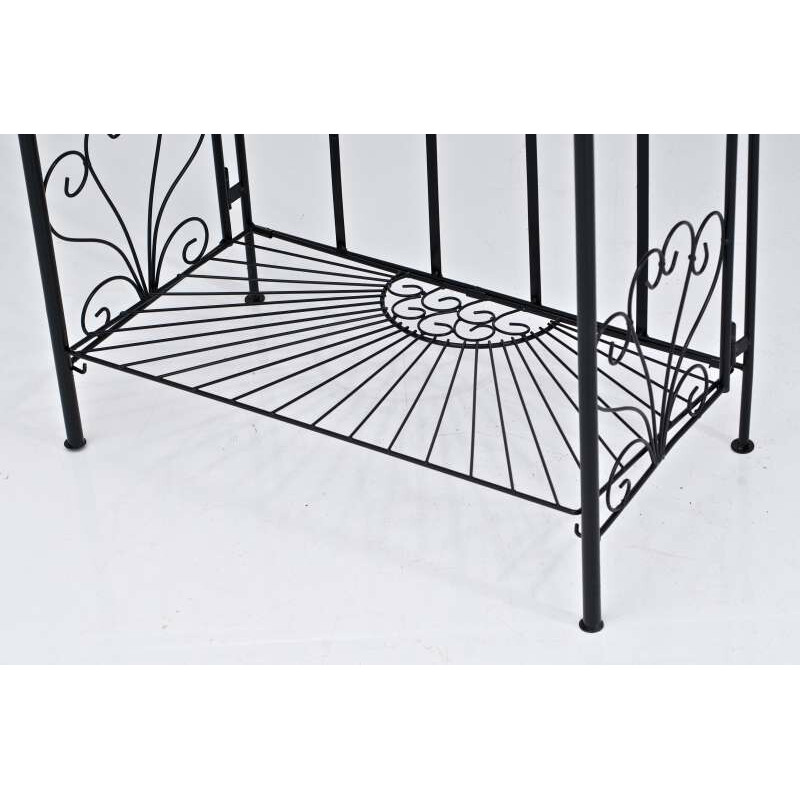 Sammenklappelig jernhylde robust malerstil 4-trins opbevaringsløsning pulverlakeret