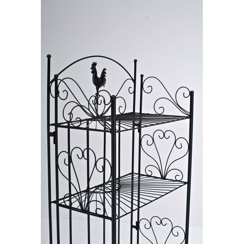 Sammenklappelig jernhylde robust malerstil 4-trins opbevaringsløsning pulverlakeret