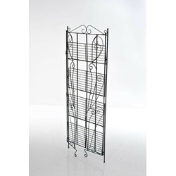 Sammenklappelig antik stil jernhylde med dekorative detaljer pulverlakeret