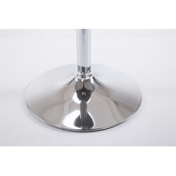 Stilfuldt ståbord 60x60 cm firkantet med aluminiumsramme 108 cm højde