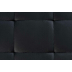 Barci-penkki kunstlæder polstret bænk 100 cm rustfri stålramme