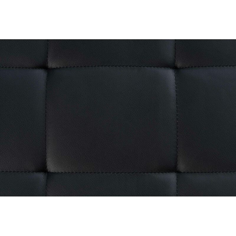 Barci-penkki kunstlæder polstret bænk 100 cm rustfri stålramme