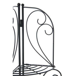 Solid Irma hjørnehylde i tykt jernrør pulverlakeret malerstil sammenklappelig