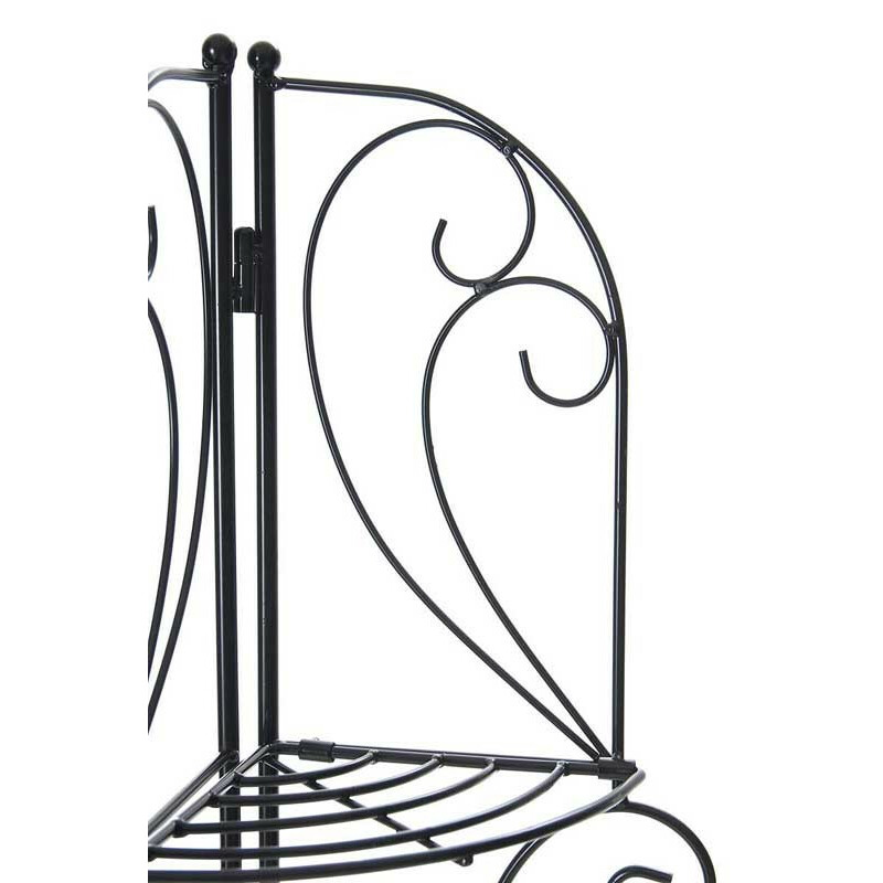 Solid Irma hjørnehylde i tykt jernrør pulverlakeret malerstil sammenklappelig