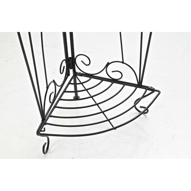 Solid Irma hjørnehylde i tykt jernrør pulverlakeret malerstil sammenklappelig