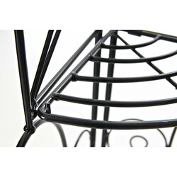 Solid Irma hjørnehylde i tykt jernrør pulverlakeret malerstil sammenklappelig