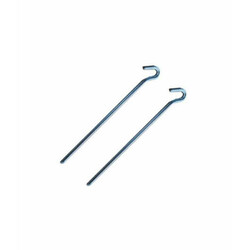 Jordankre til rosenbuer 30 cm med åben løkke galvaniseret stål