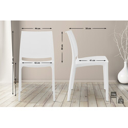 Maya stol multifunktionel stabelbar vandtæt UV‑bestandig til indendørs og udendørs brug