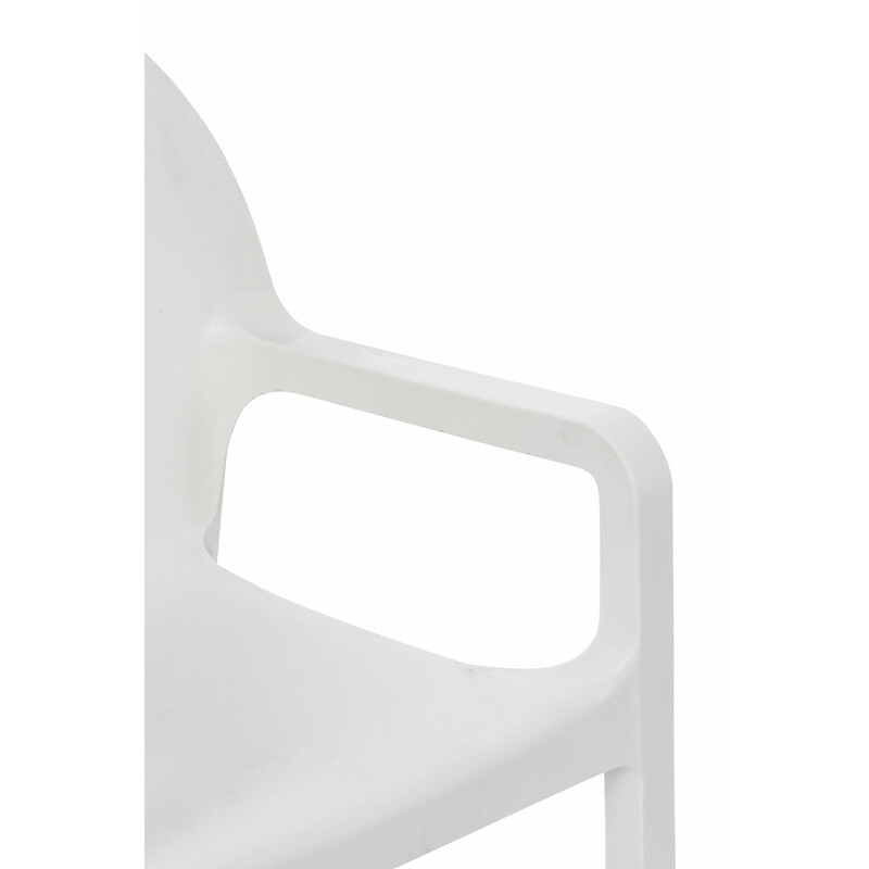 Diva stol med armlæn stabelbar UV‑bestandig polypropylen 160 kg belastning