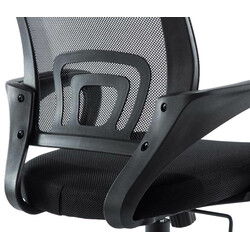 Ergonomisk kontorstol med justerbar højde netbelægning og polstret sæde