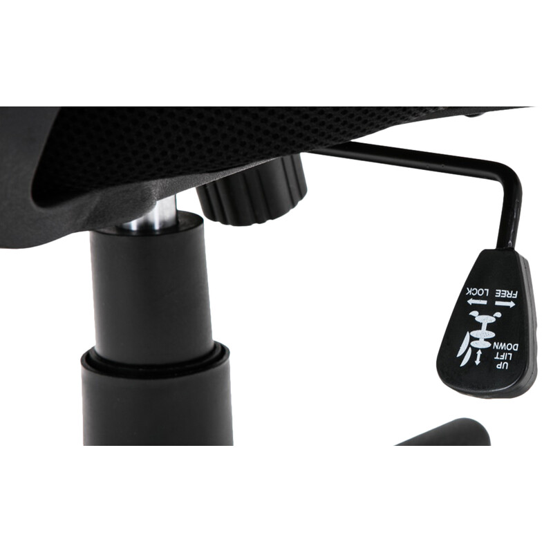 Ergonomisk kontorstol med justerbar højde netbelægning og polstret sæde