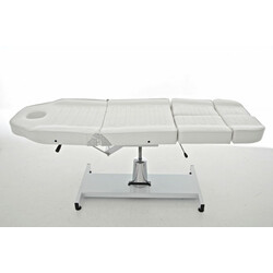 Hydraulisk behandlingsbord til kosmetolog- og fodpleje med justerbar rygstøtte