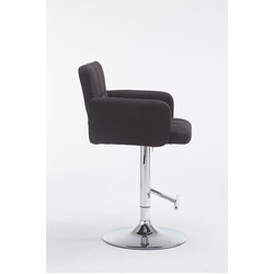 Los Angeles stofstol justerbar med 360° drejning høj ryglæn og armlæn