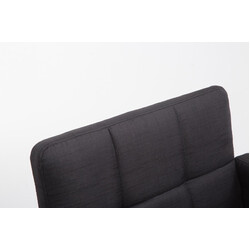 Los Angeles stofstol justerbar med 360° drejning høj ryglæn og armlæn