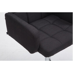 Los Angeles stofstol justerbar med 360° drejning høj ryglæn og armlæn