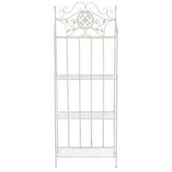 Flora-hylly romantisk sammenklappelig jern opbevaringshylde til hjemmet