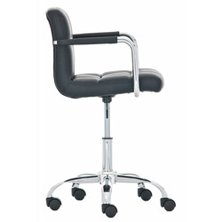 Lucy justerbar kontorstol i kunstlæder med fem hjul moderne design